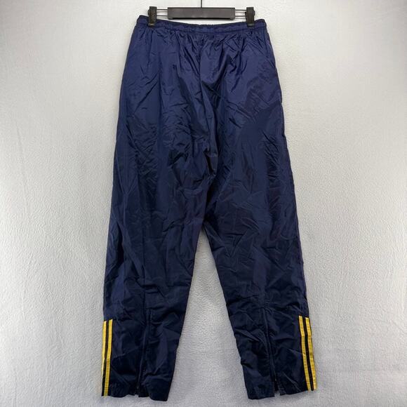 Vintage Adidas Track Pants Men's Medium Blue Embroidered Baggy Tech Hip Hop y2k - Picture 7 of 10